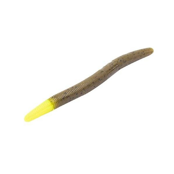 Yamamoto 910547 Senko Worm, 5 Green Pumpkin With Large Black